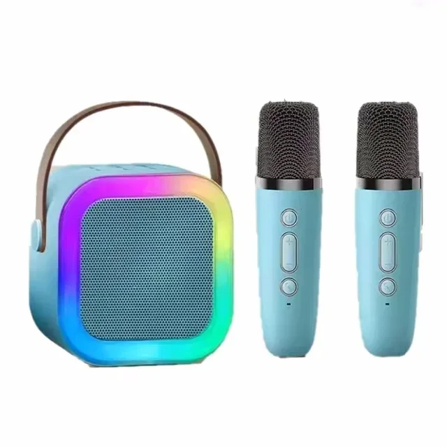 🎤 Portable LED Bluetooth Karaoke Machine Dual Speakers