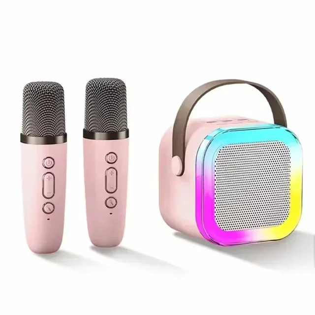 🎤 Portable LED Bluetooth Karaoke Machine Dual Speakers