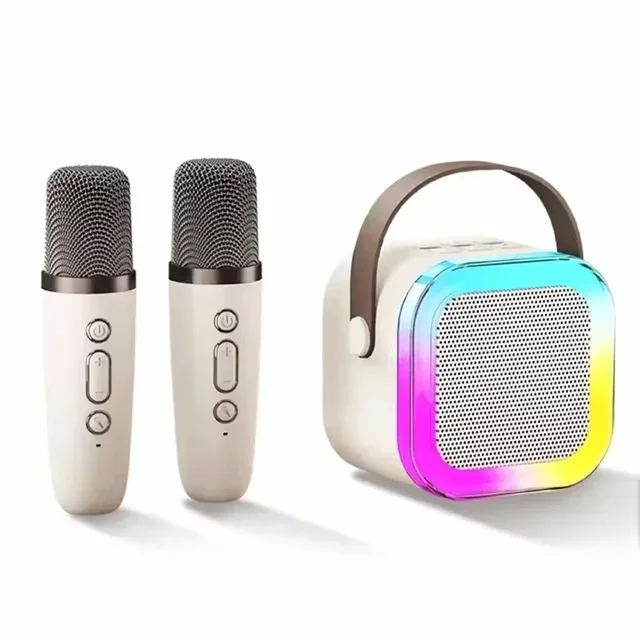 🎤 Portable LED Bluetooth Karaoke Machine Dual Speakers
