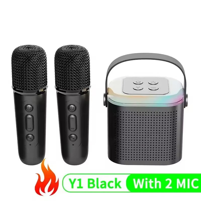 🎤 Portable LED Bluetooth Karaoke Machine Dual Speakers