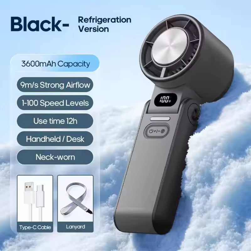 ❄️ Portable Turbo Ice-Cooling Fan