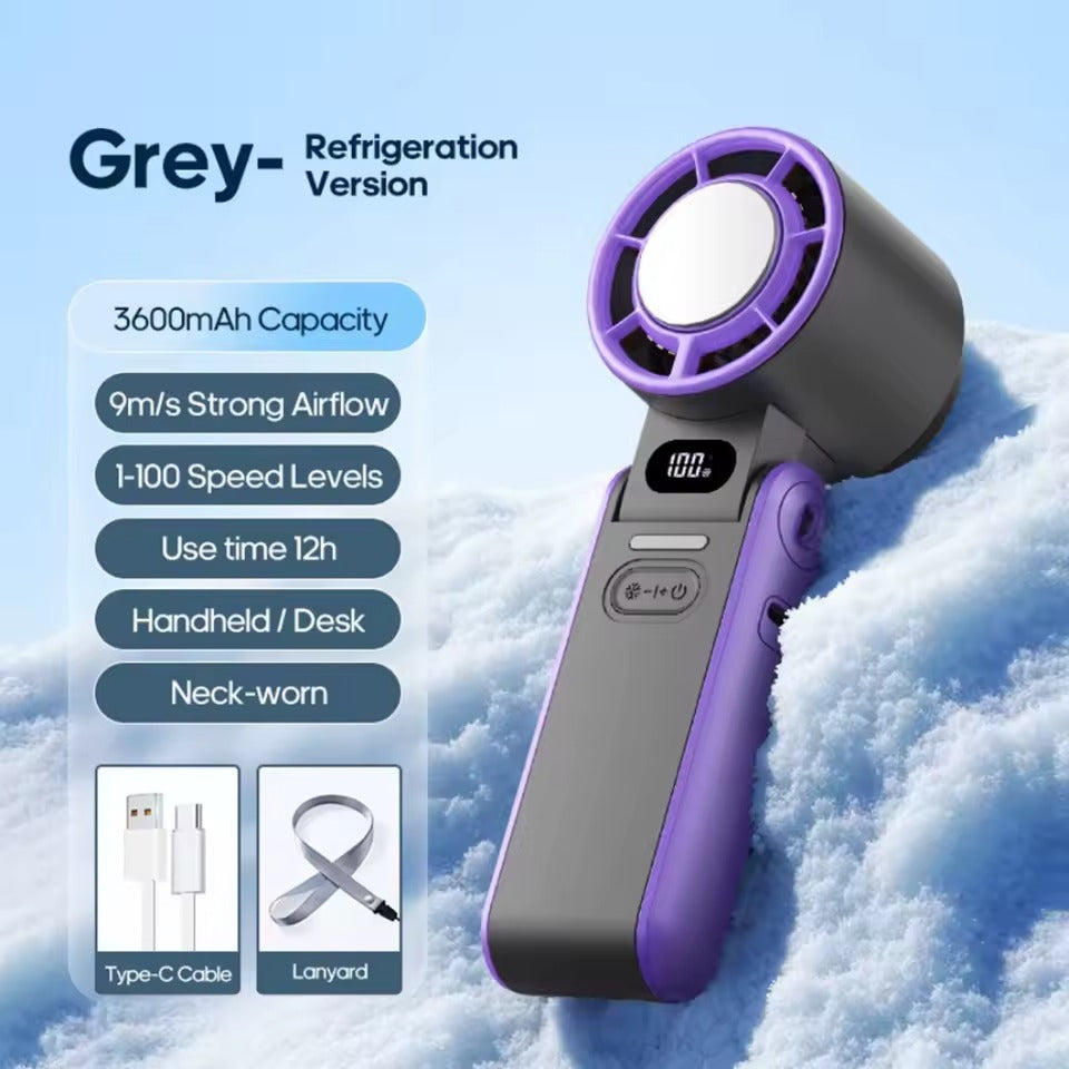 ❄️ Portable Turbo Ice-Cooling Fan