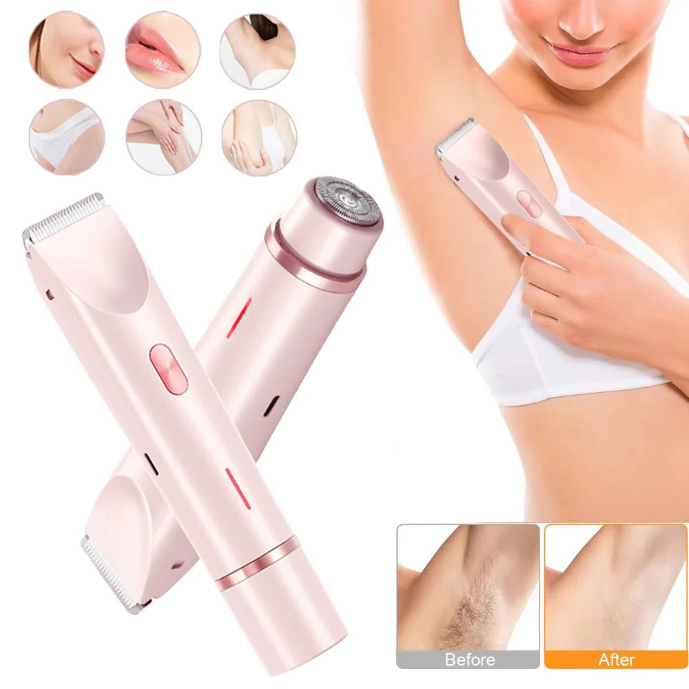 ✨ 2-in-1 Women Bikini Shaver & Trimmer