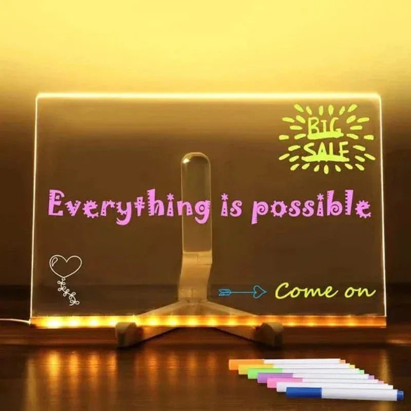 ✨ LED Note Board with Colours 🎨