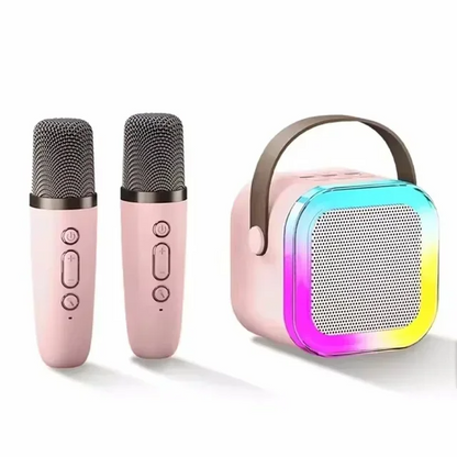 🎤 Portable LED Bluetooth Karaoke Machine Dual Speakers
