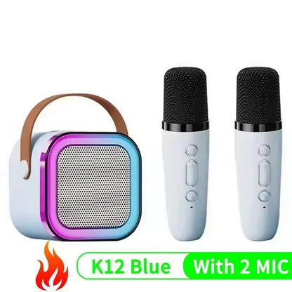 🎤 Portable LED Bluetooth Karaoke Machine Dual Speakers