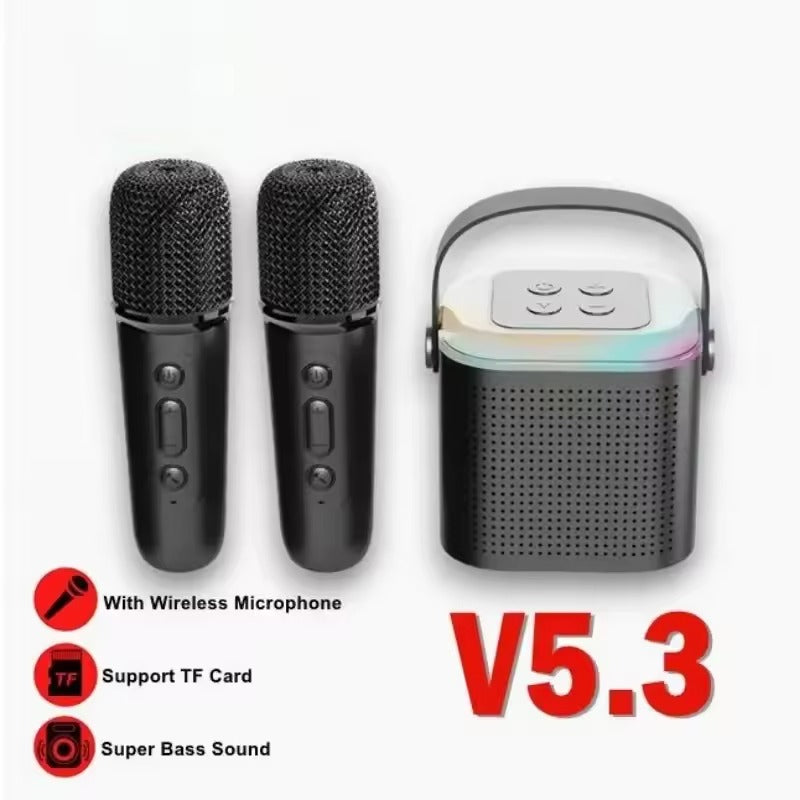 🎤 Portable LED Bluetooth Karaoke Machine Dual Speakers