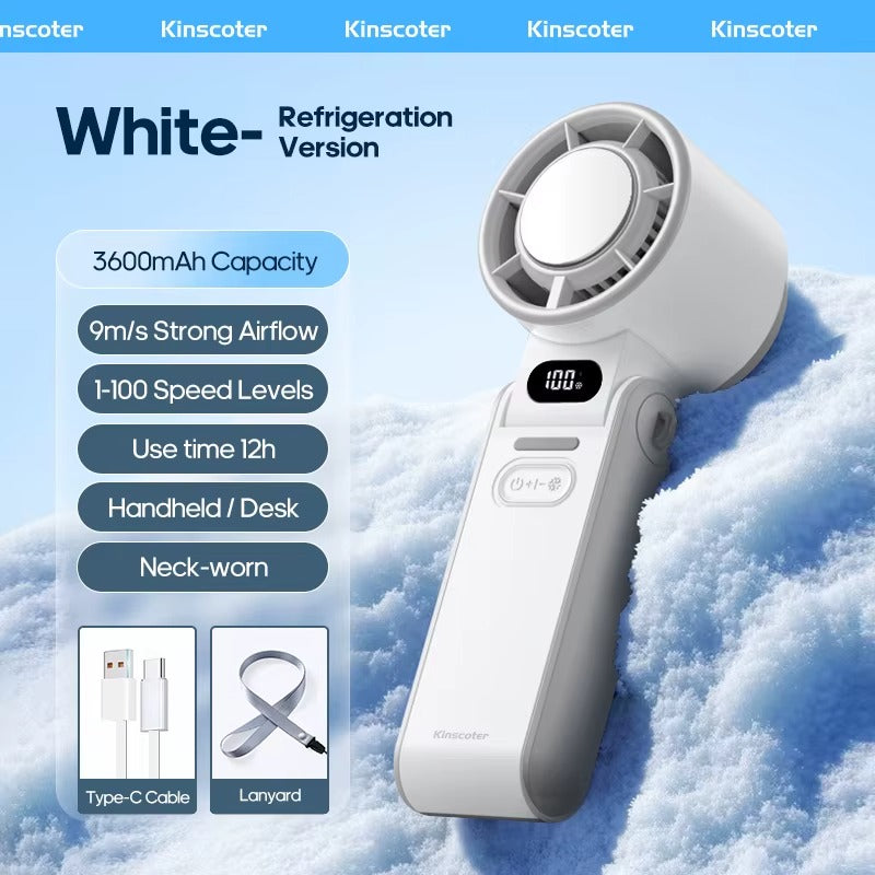 ❄️ Portable Turbo Ice-Cooling Fan